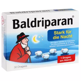 BALDRIPARAN Guia. fortemente revestido para a noite, 30 unidades