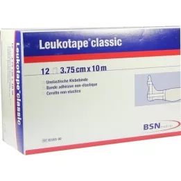 LEUKOTAPE Clássico 3,75 cmx10 m branco, 12 unid