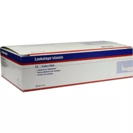 LEUKOTAPE Clássico 2 cmx10 m branco, 12 peças