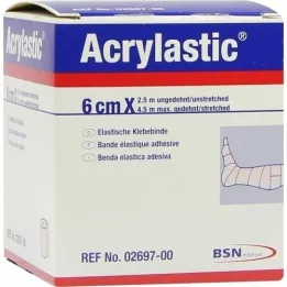 ACRYLASTIC Ligaduras de 6 cm x 2,5 m, 1 peça