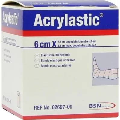 ACRYLASTIC Ligaduras de 6 cm x 2,5 m, 1 peça ACRYLASTIC Ligaduras de 6 cm x 2,5 m, 1 peça