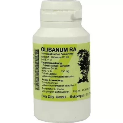 OLIBANUM RA Comprimidos de olíbano, 250 unidades OLIBANUM RA Comprimidos de olíbano, 250 unidades