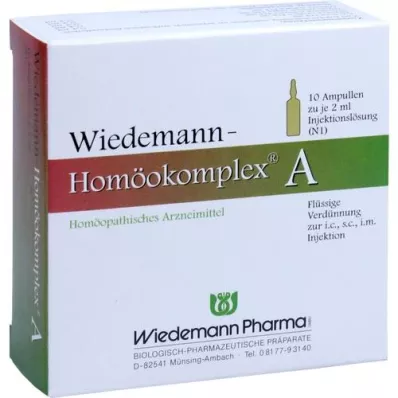 WIEDEMANN Ampolas Homeocomplex A, 10X2 ml WIEDEMANN Ampolas Homeocomplex A, 10X2 ml