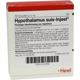 HYPOTHALAMUS ampolas suis Injeel, 10 unidades