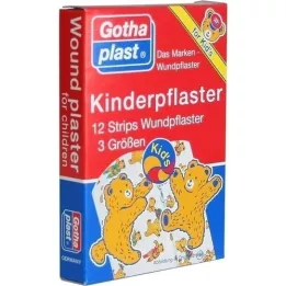 GOTHAPLAST Tiras de gesso infantil, 12 peças