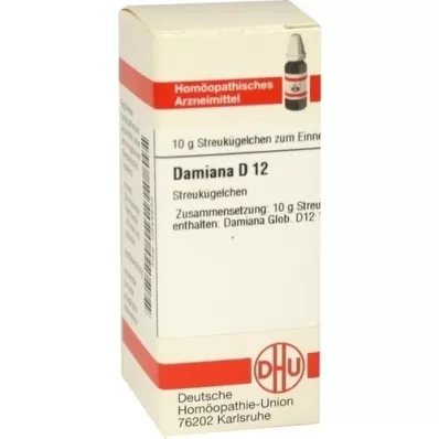 DAMIANA D 12 glóbulos, 10 g DAMIANA D 12 glóbulos, 10 g