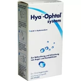 HYA-OPHTAL colírio do sistema, 2X15 ml