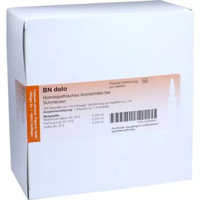 BN ampolas dolo, 10x10 unid