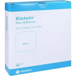 BIATAIN Curativo de espuma 10x10 cm não adesivo, 10 peças