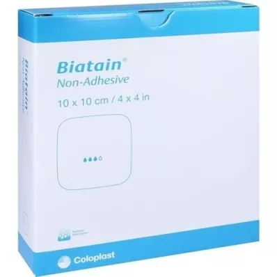 BIATAIN Curativo de espuma 10x10 cm não adesivo, 10 peças