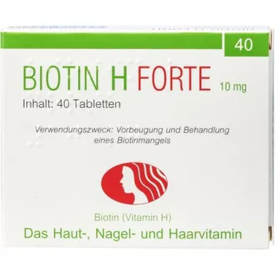 BIOTIN Comprimidos H forte, 40 unidades BIOTIN Comprimidos H forte, 40 unidades