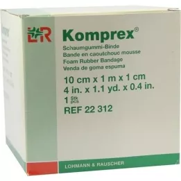 KOMPREX Atadura de espuma de borracha 10 cmx1 m espessura 1 cm, 1 peça