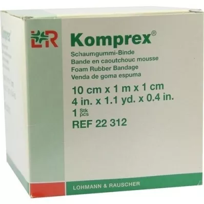 KOMPREX Atadura de espuma de borracha 10 cmx1 m espessura 1 cm, 1 peça