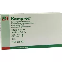 KOMPREX Compr. de espuma de borracha. ajuste de rim tamanho 1, 1 peça