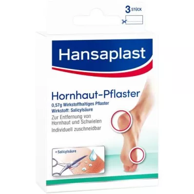 HANSAPLAST Pensos para calos, 3 peças HANSAPLAST Pensos para calos, 3 peças