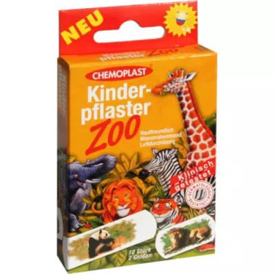 KINDERPFLASTER Zoo 2 tamanhos, 10 unidades