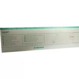 INJEKT Seringa individual de 5 ml LL centrada PVC-livre, 100X5 ml