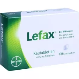 LEFAX Comprimidos mastigáveis, 100 unidades