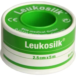 LEUKOSILK 2,5 cm x 5 m, 1 peça