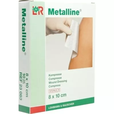 METALLINE Compressas 8x10 cm estéreis, 10 peças METALLINE Compressas 8x10 cm estéreis, 10 peças