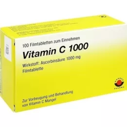 VITAMIN Comprimidos revestidos por película C 1000, 100 unidades