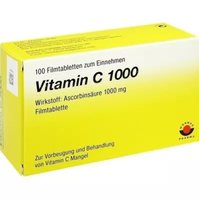 VITAMIN Comprimidos revestidos por película C 1000, 100 unidades VITAMIN Comprimidos revestidos por película C 1000, 100 unidades