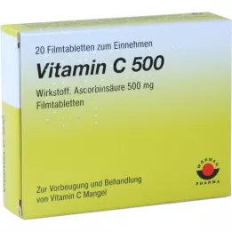 VITAMIN Comprimidos revestidos por película C 500, 20 unidades