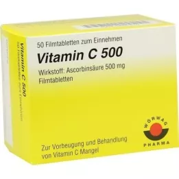 VITAMIN Comprimidos revestidos por película C 500, 50 unidades