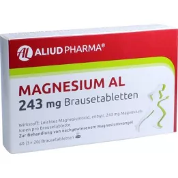 MAGNESIUM AL Comprimidos efervescentes de 243 mg, 60 unidades