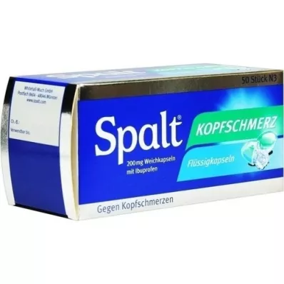 SPALT Cápsulas moles para dor de cabeça, 50 unidades