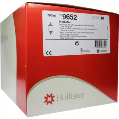 HOLLISTER Bolsa de urina para pernas com dreno 500 ml não estéril, 10 unid HOLLISTER Bolsa de urina para pernas com dreno 500 ml não estéril, 10 unid