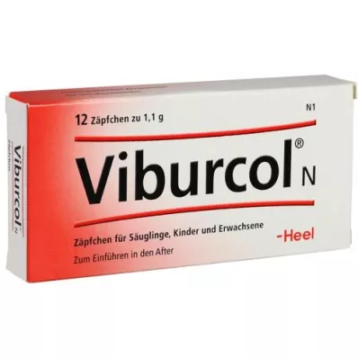 VIBURCOL N supositórios infantis e infantis, 12 unidades VIBURCOL N supositórios infantis e infantis, 12 unidades