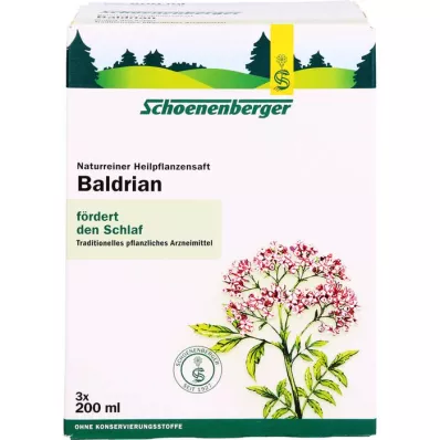 BALDRIAN HEILPFLANZENSÄFTE Schönenberger, 3X200 ml BALDRIAN HEILPFLANZENSÄFTE Schönenberger, 3X200 ml