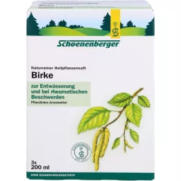 BIRKENSAFT Sucos de plantas medicinais Schoenenberger, 3X200 ml