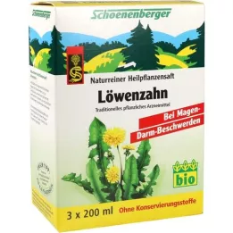 LÖWENZAHN SAFT Sucos de plantas medicinais Schoenenberger, 3X200 ml