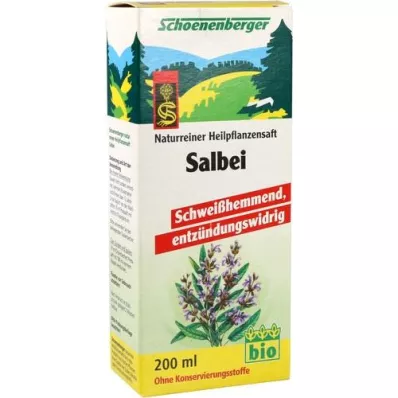 SALBEI SAFT Sucos de plantas medicinais Schoenenberger, 200 ml SALBEI SAFT Sucos de plantas medicinais Schoenenberger, 200 ml