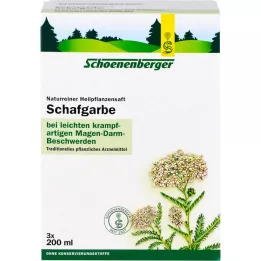 SCHAFGARBENSAFT Sucos de plantas medicinais Schoenenberger, 3X200 ml