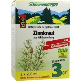 ZINNKRAUT SAFT Sucos de plantas medicinais Schoenenberger, 3X200 ml