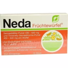 NEDA Cubos de frutas, 15 unidades
