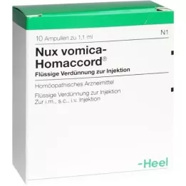 NUX VOMICA HOMACCORD Ampolas, 10 unidades