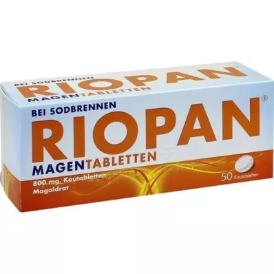 RIOPAN Comprimidos para estômago, comprimidos para mastigar, 50 unidades RIOPAN Comprimidos para estômago, comprimidos para mastigar, 50 unidades