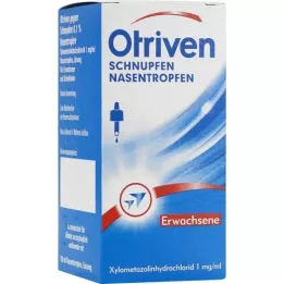 OTRIVEN Gotas nasais 0,1% para adultos e médicos escolares, 20 ml