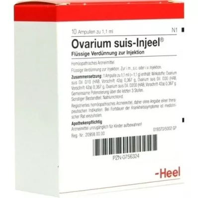 OVARIUM SUIS Ampolas Injeel, 10 unidades