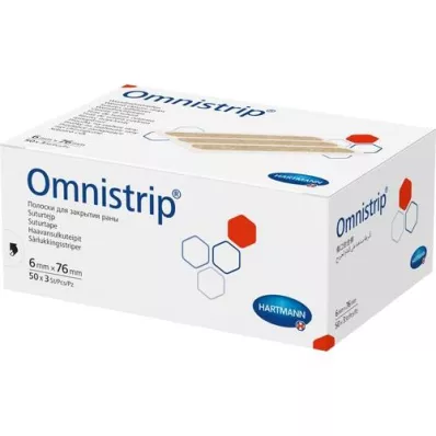 OMNISTRIP Tiras de sutura de feridas 6x76 mm, 150 peças OMNISTRIP Tiras de sutura de feridas 6x76 mm, 150 peças