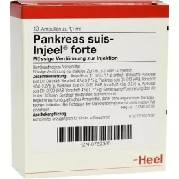 PANKREAS SUIS Ampolas Injeel forte, 10 unid