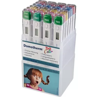 DOMOTHERM Termômetro clínico colorido TH1, 1 un DOMOTHERM Termômetro clínico colorido TH1, 1 un