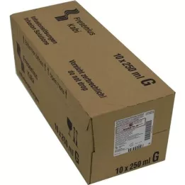 KOCHSALZLÖSUNG Frasco de vidro 0,9% Fresenius, 10X250 ml
