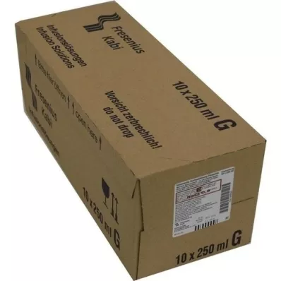 KOCHSALZLÖSUNG Frasco de vidro 0,9% Fresenius, 10X250 ml KOCHSALZLÖSUNG Frasco de vidro 0,9% Fresenius, 10X250 ml