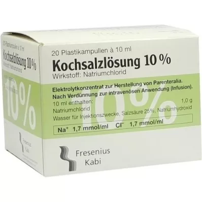 KOCHSALZLÖSUNG solução concentrada para infusão a 10%, 20X10 ml