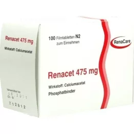 RENACET Comprimidos revestidos por película de 475 mg, 100 unidades